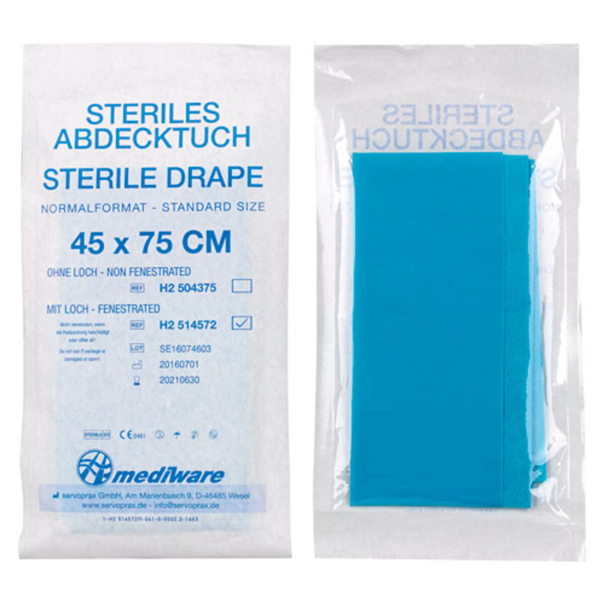 Mediware Abdecktücher ohne Loch, 2-lagig 45 x 75cm Mediware Abdecktücher ohne Loch, 2-lagig 45 x 75cm