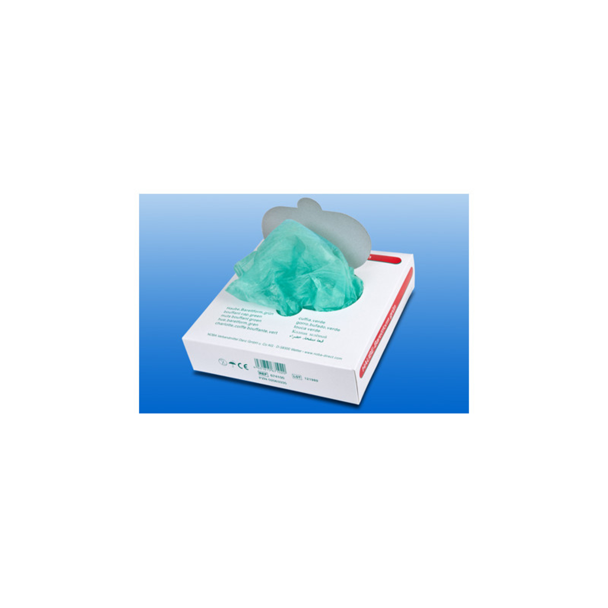 Runde Schwesternhaube Barettform, Grün Runde Schwesternhaube Barettform, Grün