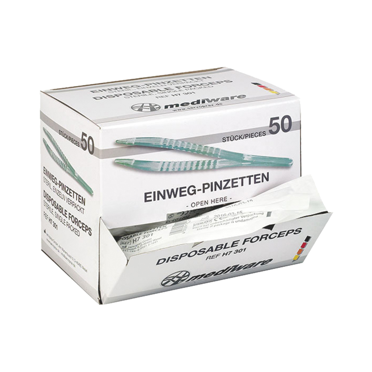 Einmal-Pinzetten aus Plastik steril Einmal-Pinzetten aus Plastik steril